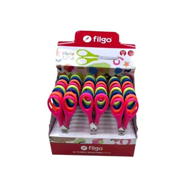 TIJERA ESCOLAR FILGO PINTO 12CM SCRPINTO-D24-SUR C/U